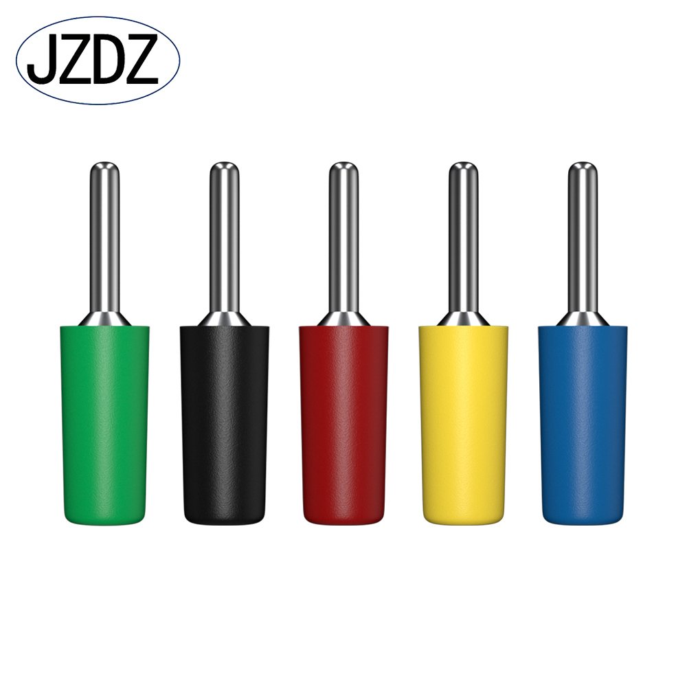JZDZ 10 Stück 2 mm Bananenstecker Kupfer vernickelt elektrischer Steckverbinder Testzubehör 10001