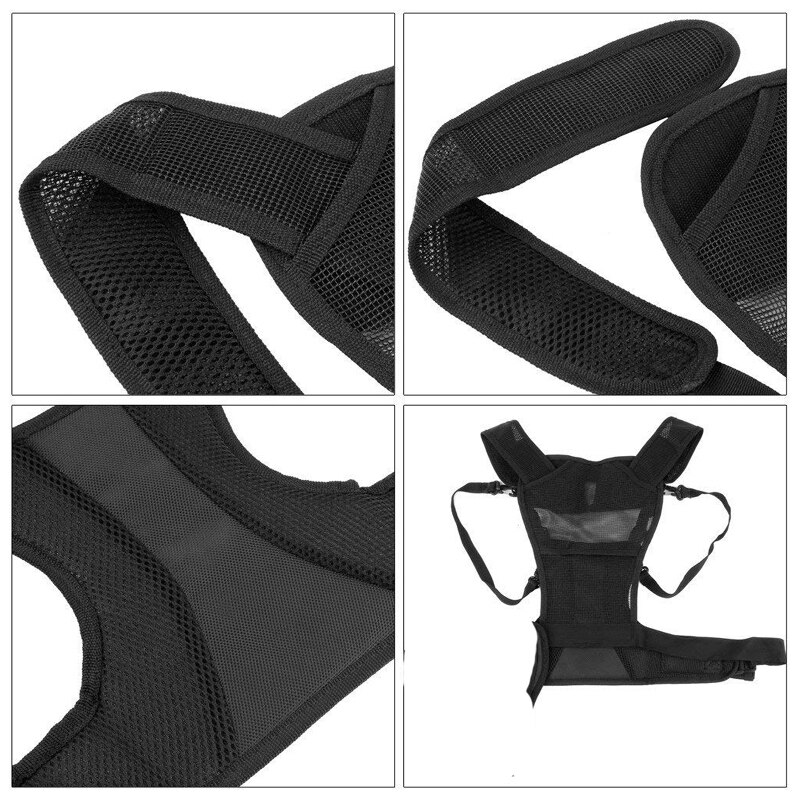 Lleva 2 DSLR Cámara correa de hombro doble pecho sistema de arnés chaleco cinturón para fotografía para Nikon Canon Sony SLR/videocámaras