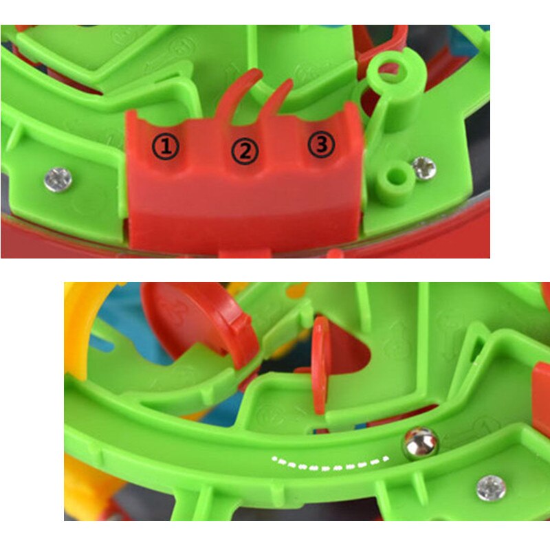 100 Stappen 3D puzzel Bal Kinderen Uitdaging obstakel spel Labyrint bal Puzzel Balans training Klaring game
