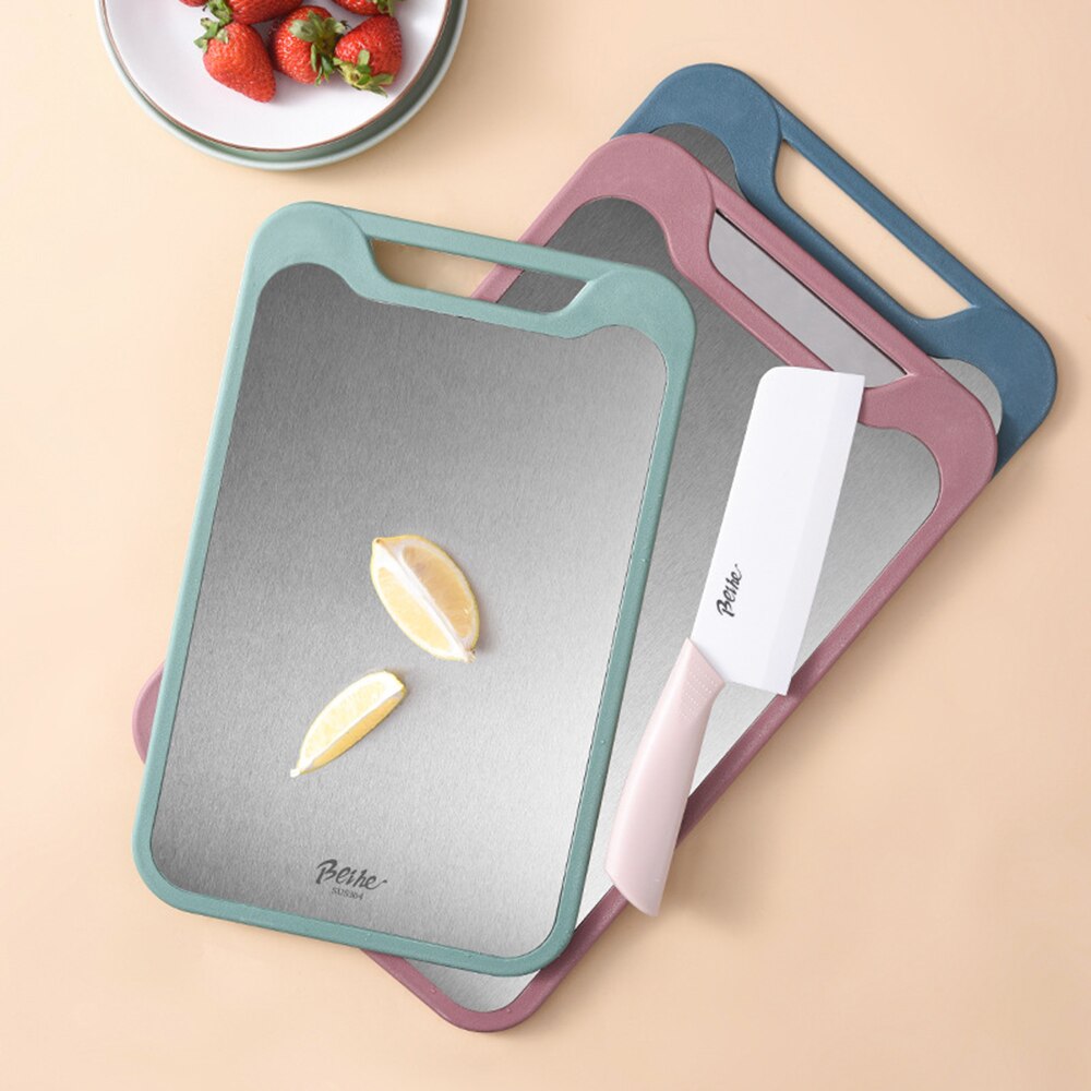 304 Austenitic Stainless Steel Meat Cutting Board Double-Sided Vegetable Chopping Board food Cutting Board Kitchen Supplies