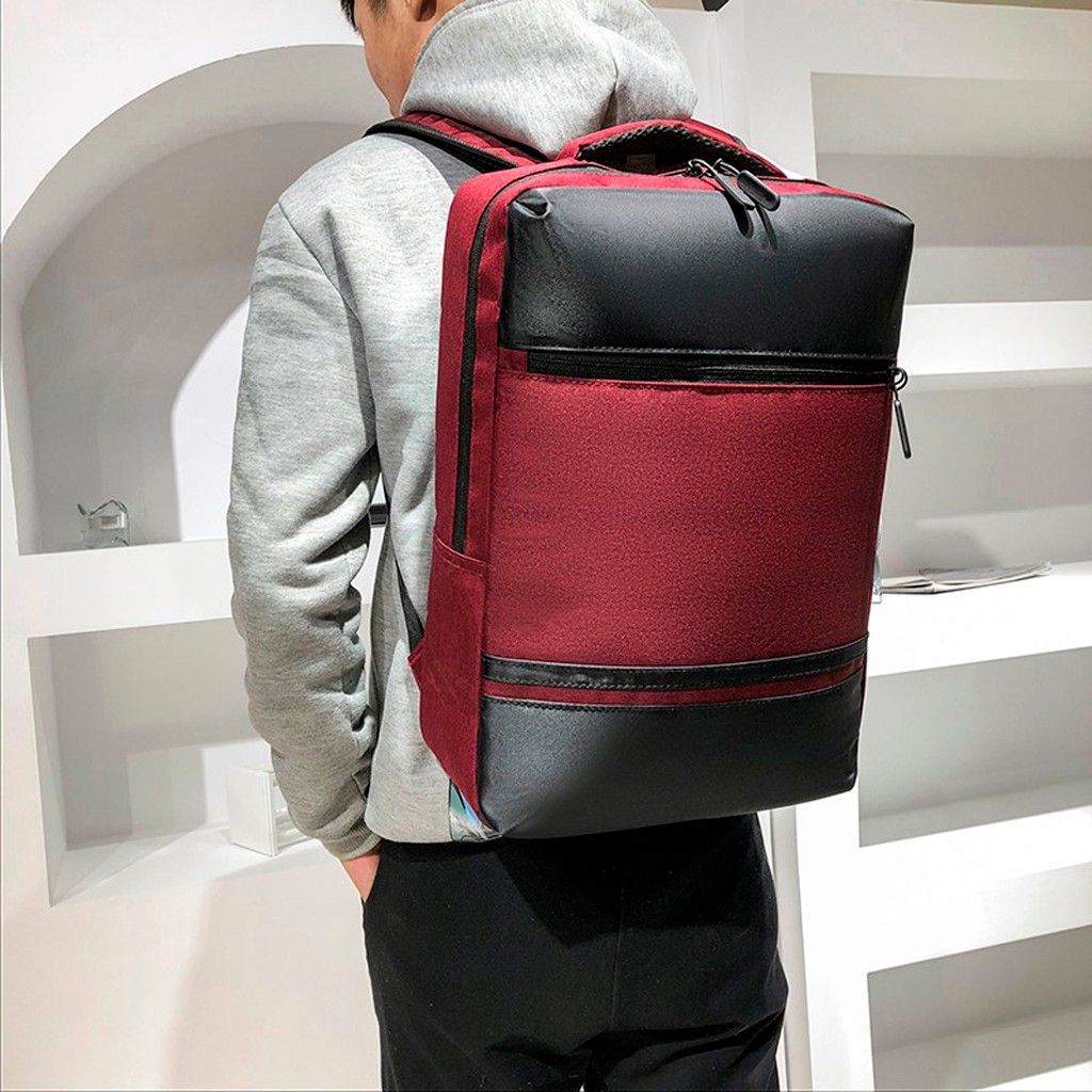 Aelicy 1 Pc Stijlvolle Vrouwen Mannen Schouder Canvas Draagbare Grote Rugzak Mannen Mannelijke Canvas Rugzak Grijs Casual Rugzakken 113