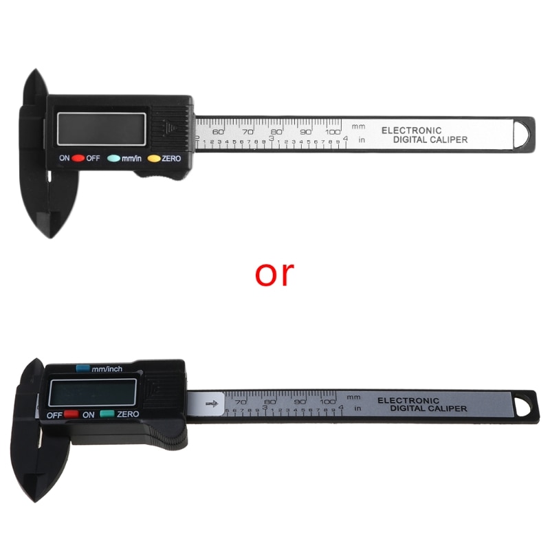 Calibrador Vernier Digital electrónico LCD, 100mm, 4 pulgadas, Micrómetro de medición