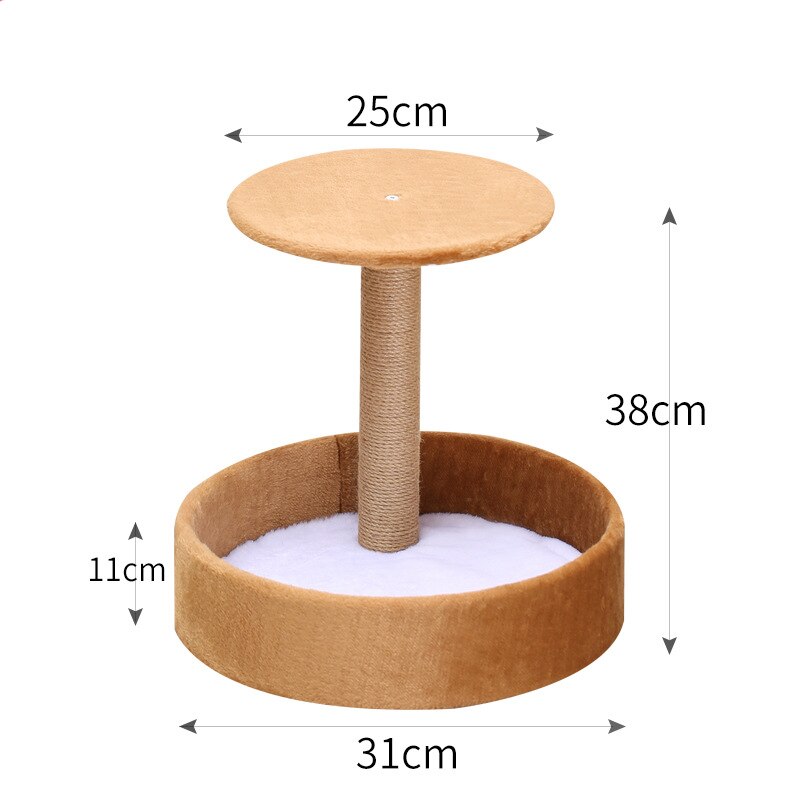 Cat Tree Sisal Rope Climbing Frame Cats Scratching Post Toys Detachable Cat Tree For Cats Kitten Grinding Claw: 7