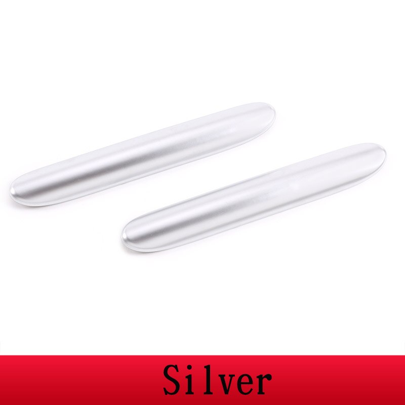 auto accessories For Land Rover Defender 110 130 ABS Oak Grain Car Rear Handle Decoration Strip Cover stickers car goods: Silver