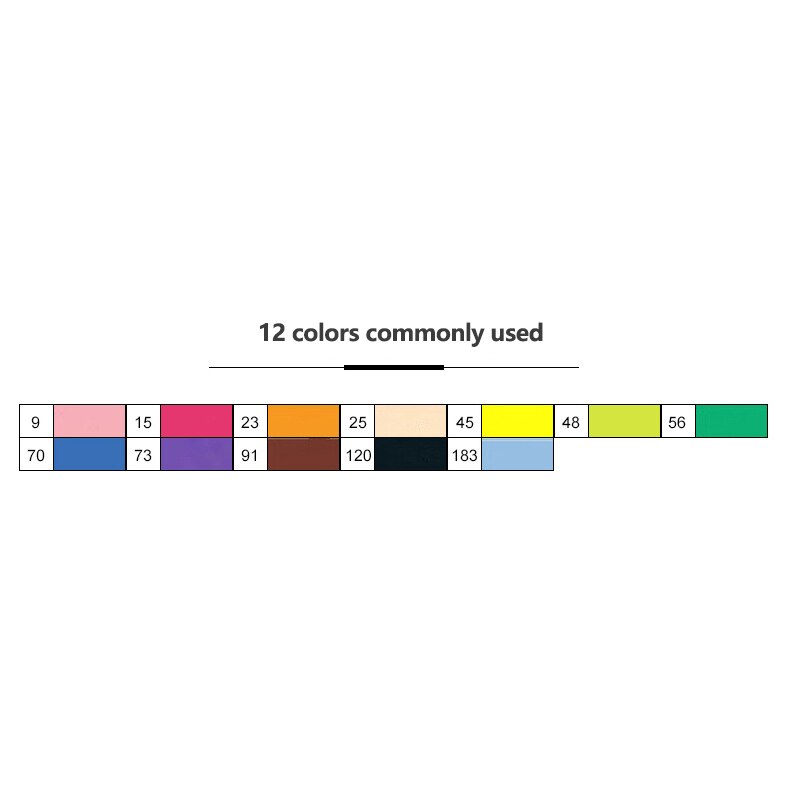TOUCHNEW Soft Brush Markers Pen Set Sketch Dual Brush Markers Alcohol Based Markers Manga Drawing Animation Art Supplies: Standard 12