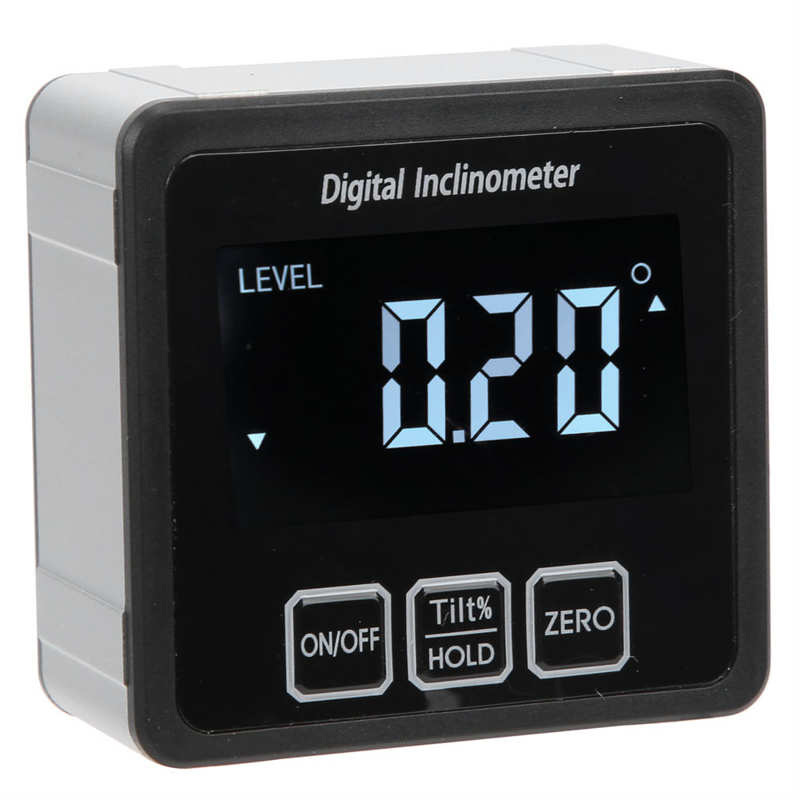 Digital Angle Measuring Device LCD Screen Digital Angle Finder Gauge Digital Inclinometer Protractor with Magnet