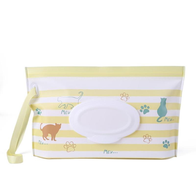 Portable Wipe Container Case EVA Wet Tissue Bag for Stroller Cosmetic Pouch: C