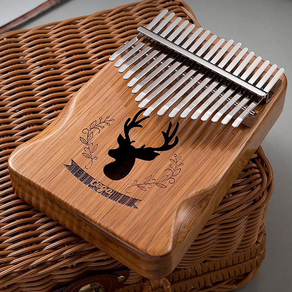 Wood Reri 17 Key Kalimba Portable Thumb Piano Zebra Wood Rei... – Grandado