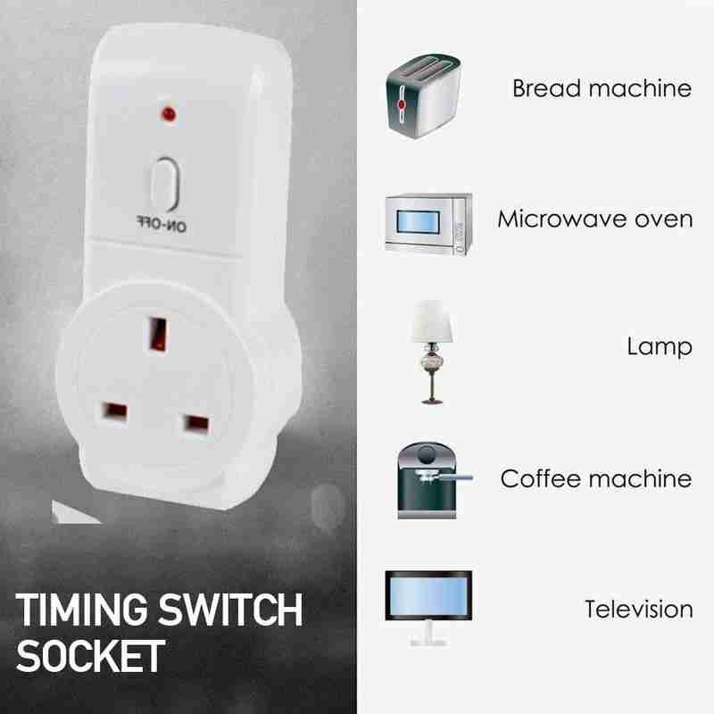2 Way Wireless Remote Control Plug In Sockets Mains Energy Saving 13A Plug Remote Control U9S5