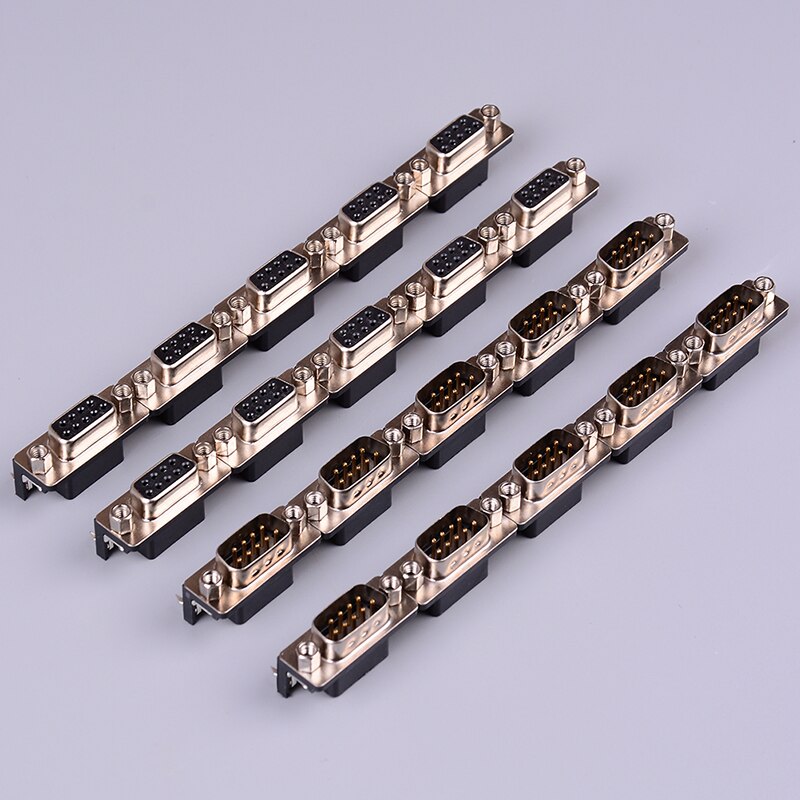 10Pcs/lot DB-9 DB9 Male Female PCB Mount DR-9S PCB Connector RS232 Connector