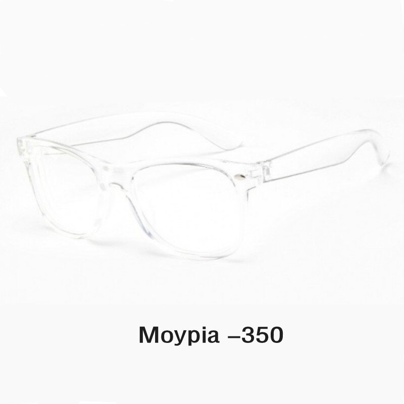 Transparent Finished Nearsight Myopia Glasses Clear Spectacle Nearsighted For Women&Men With Diopter -1.0-1.5-2.0...-4.0: Transparent  -350