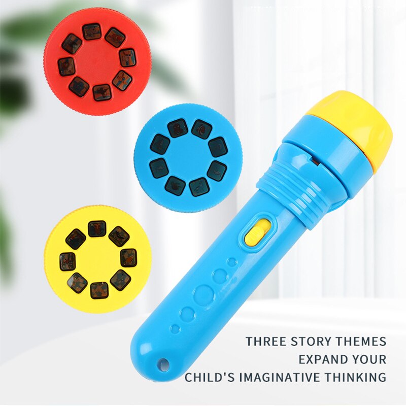 Flashlight Projector Toy Projection film toys Baby Sleeping machine learning and education Toy Sleeping light Drawing toys tool