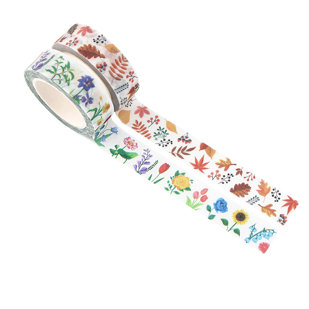 LX414 Bloem Boom Decoratie Tape Papier Washi Masking Tape Creatieve Scrapbooking Stationaire Kantoorbenodigdheden