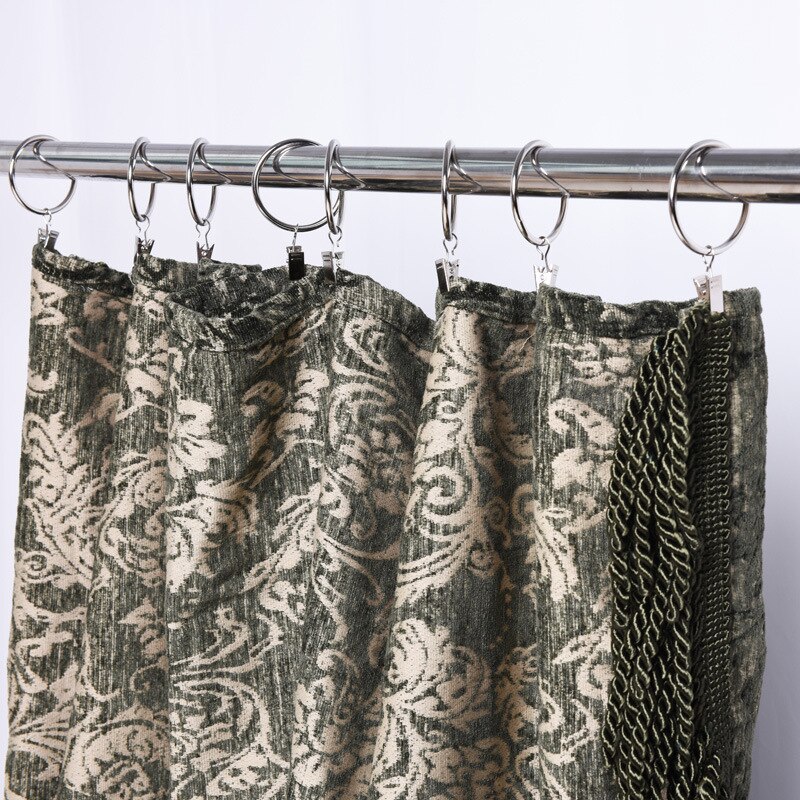 1pcs Metal Openable Curtain Rings Clips Heavy Duty Rustproof Vintage Decorative Drapery Eyelet Curtain Rods Hangers Rings