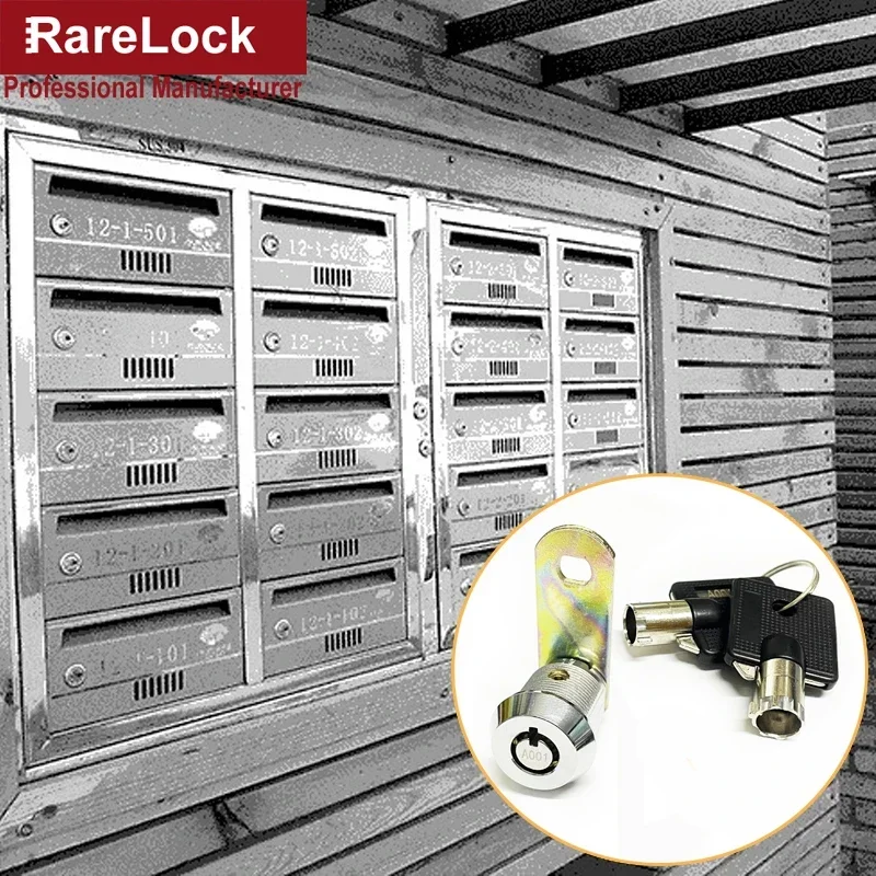 Tubular Cabinet Cam Lock 19mm for Drawer Mailbox Tool Box Game Vending DIY Furniture Hardware Rarelock MA015 G