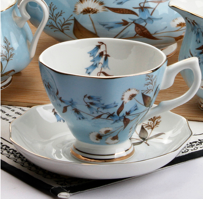 supply of bone china porcelain coffee cup cup European bone china cups afternoon cup set: D