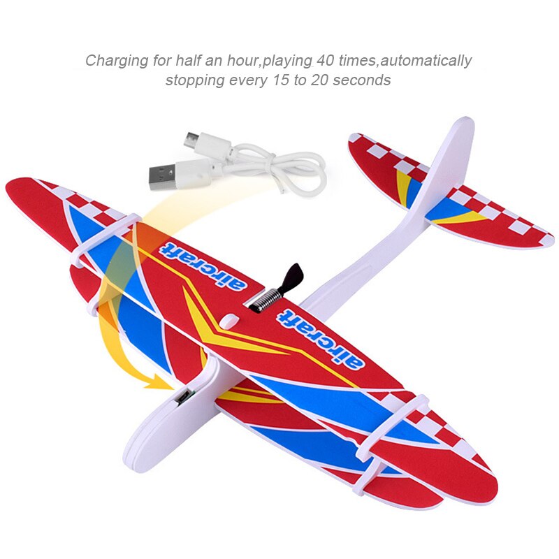 Jet de main planeur avion condensateur avion électrique mousse avion jouet extérieur plus récent bricolage planeur mousse RC Drone d'anniversaire
