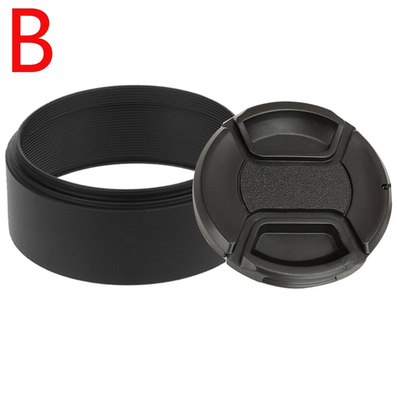 Parasolar metalic + capac obiectiv 40.5mm 43mm 49mm 52mm 58mm 55mm 62mm 67mm 72mm 77mm leica canon nikon sony: 58mm / B