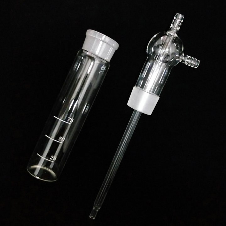 Thicken Glass 75ml Impact absorber bottle, Impingement gas sampler, Specialized Sulphuric acid fog sampling bottle