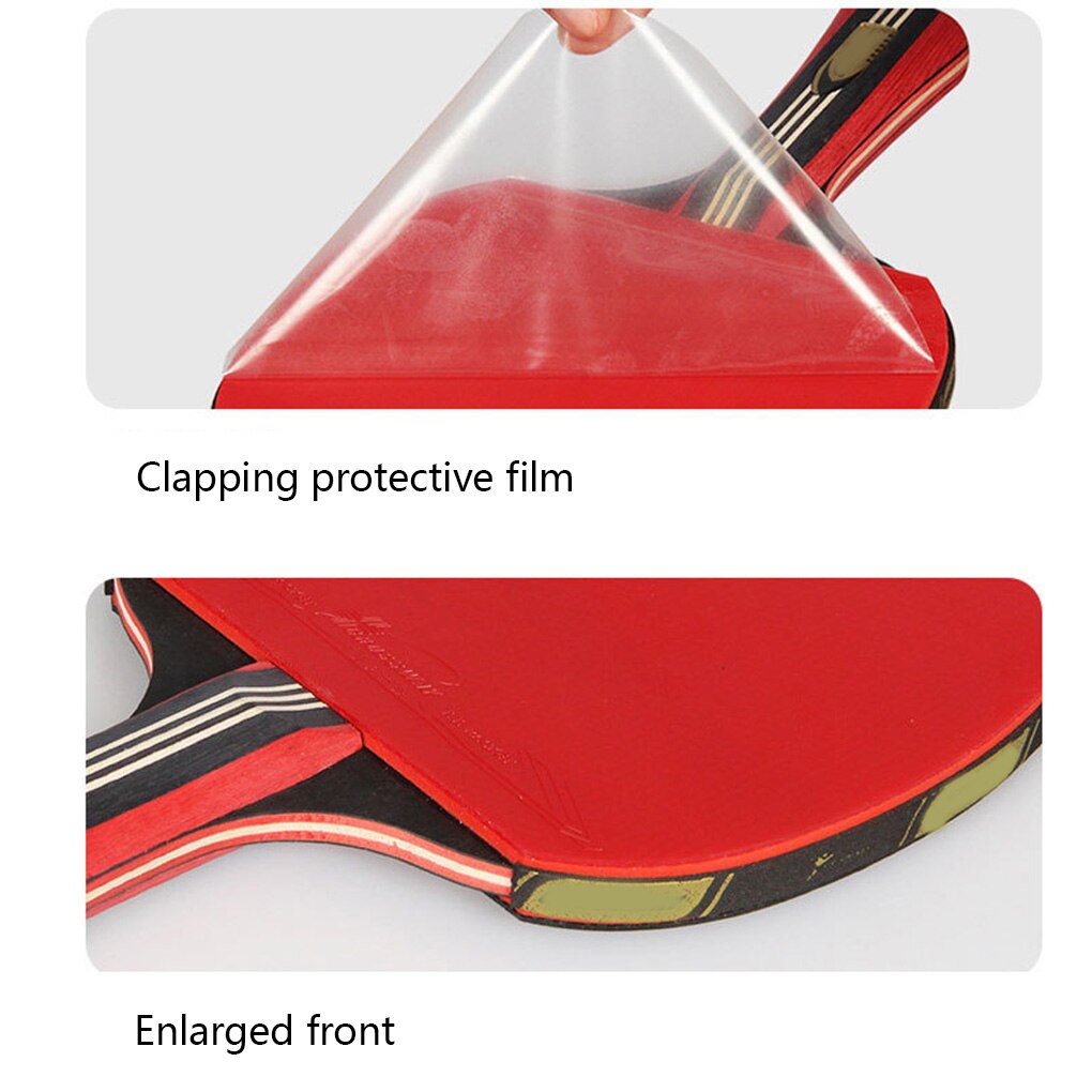 Table Tennis Bat Racket Double Face Pimple Handle Ping Pong Paddle Racket Short Handle Heavy Tip Light Handle