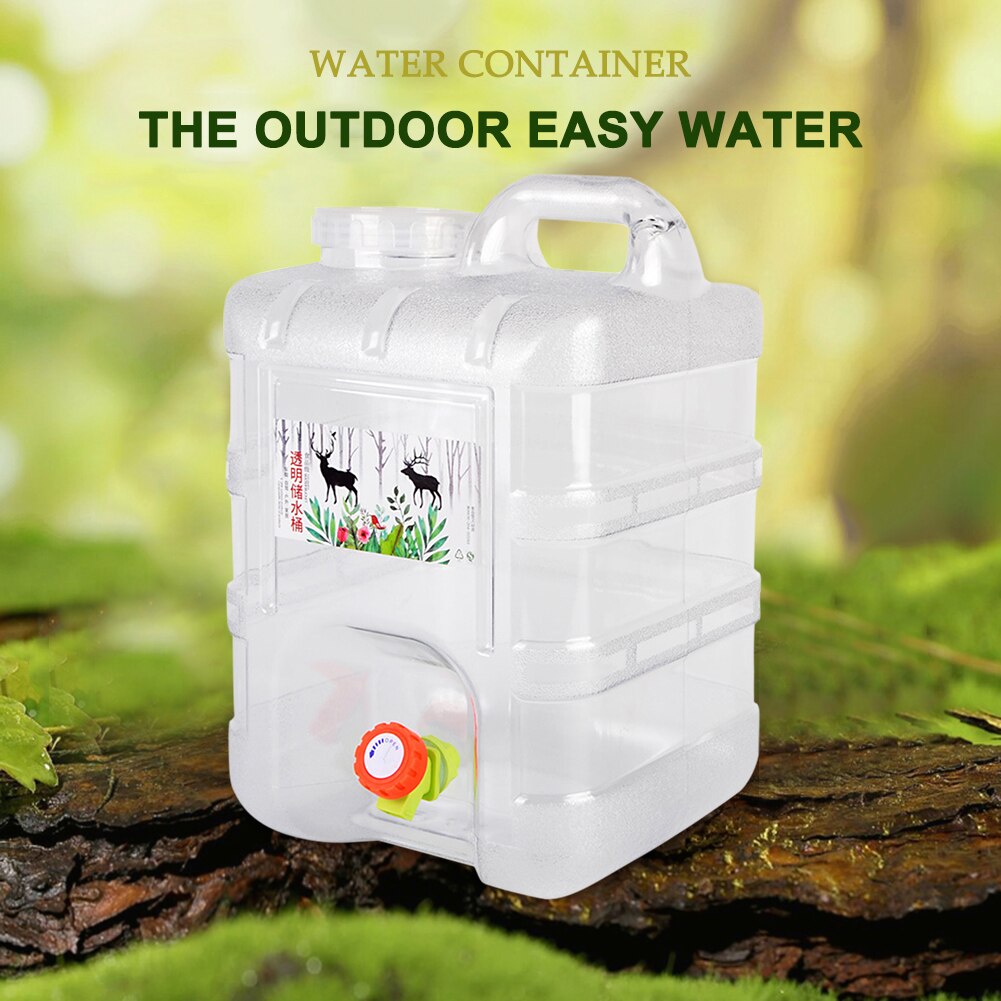 Hiking Picnic Camping Water Tank Outdoor Portable Water Container with Faucet for Camping Hiking Picnic 10L 15L