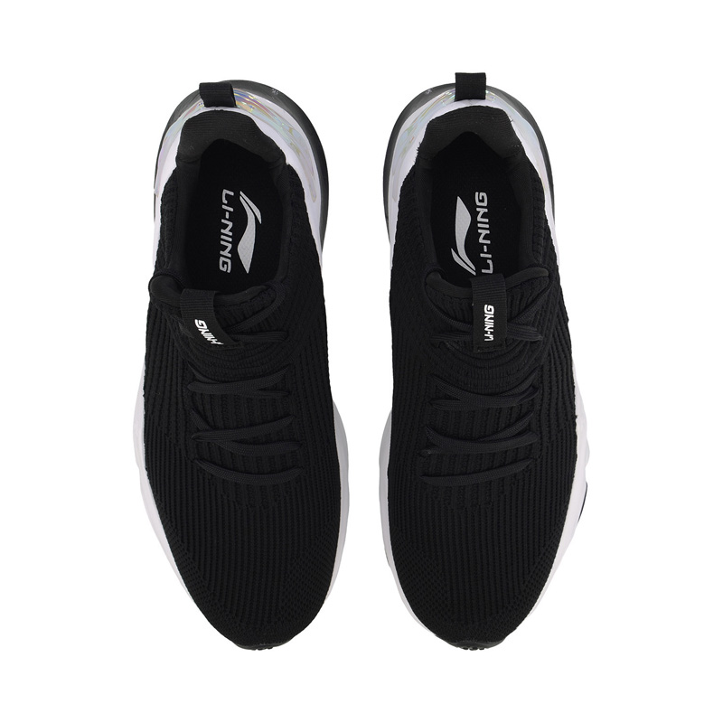 Li-ning kvinner daboom lav livsstil sko sokkelignende mono garn fôr li ning sportssko sneakers aglp 002