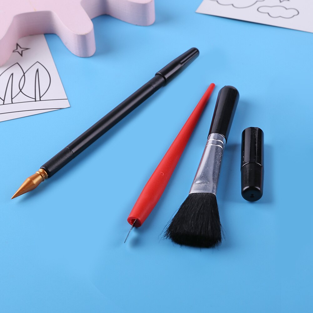 5Pcs Schilderij Tekening Scratch Arts Set Met Stok Schraper Pen Borstel Voor Scratch Sketch Art Papers Boards Gereedschap diy