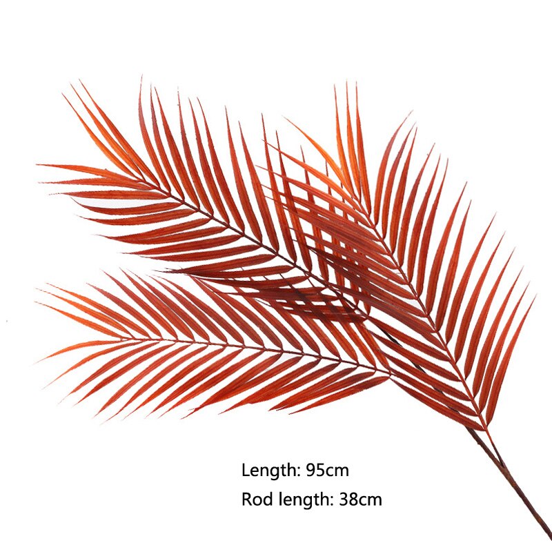 Kunstig bregne planter plast tropisk palme løv gren hjem hage dekorasjon fotografering bryllup dekor blå blader