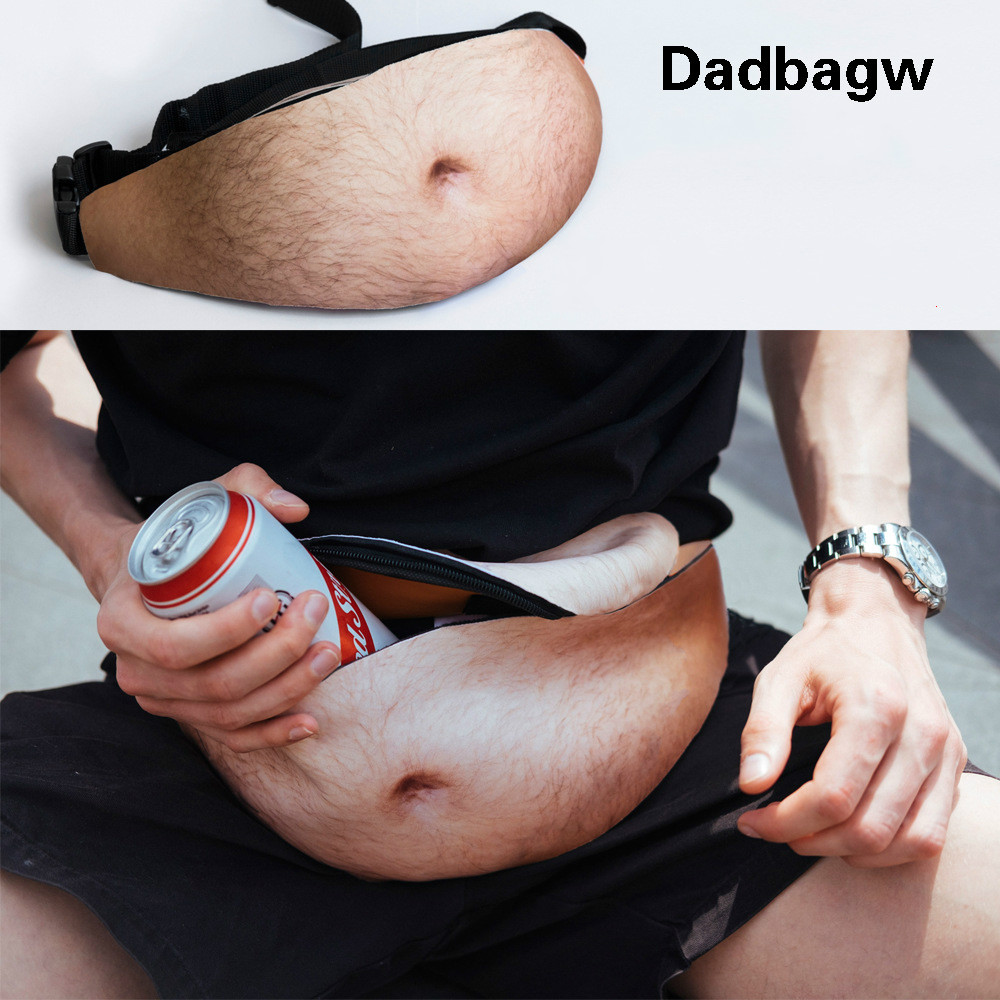 3d kvinde mave lommer dadbag pu nyhed mænd øl mave taske rejsetelefon anti-tyveri arrangør talje pakke sports taske