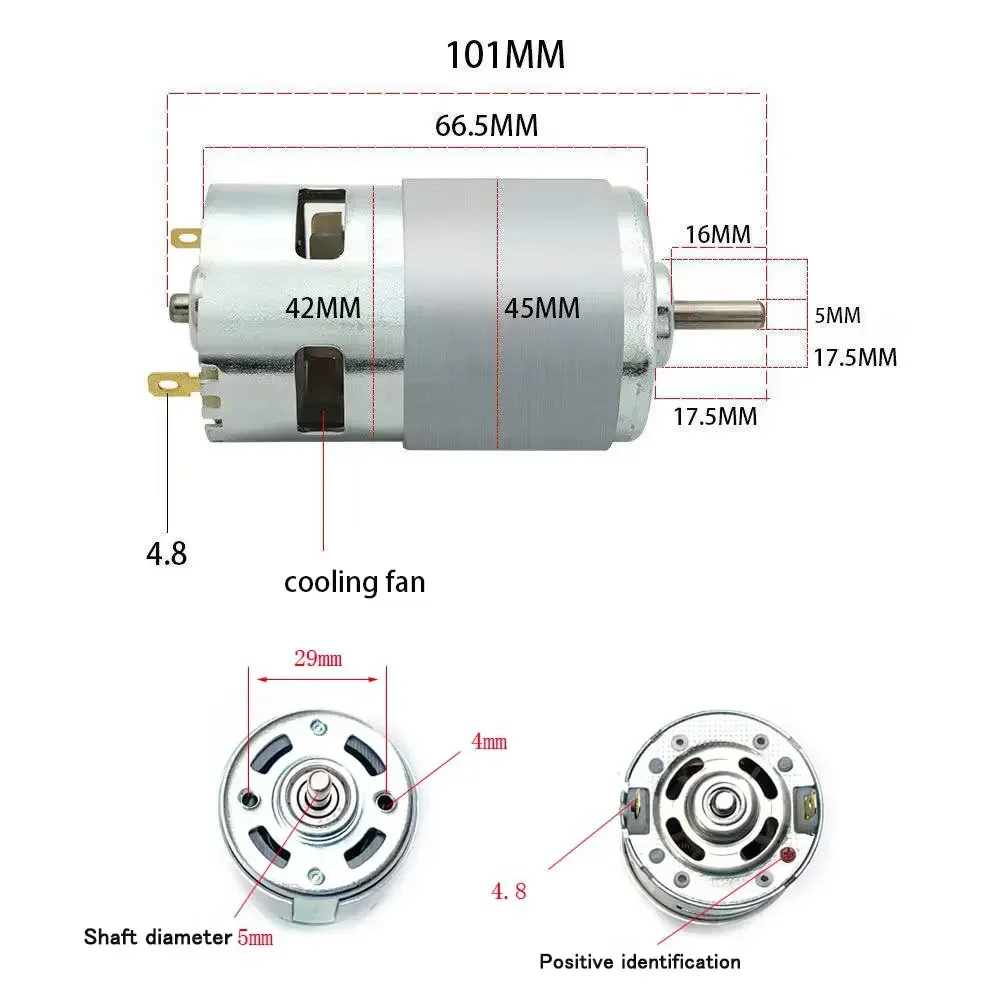 775 DC Motor 12-36 V 20000 RPM Kogellager Spindel Motor met ER11 Verlengstuk Carving Mes voor CNC Router Machine