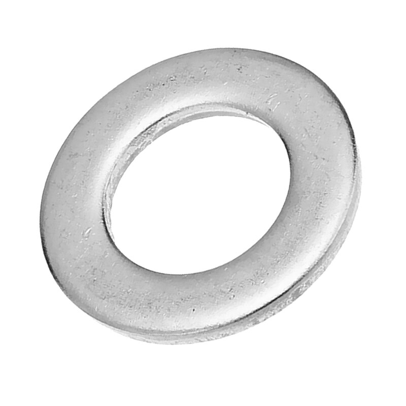20pcs M8 304 Stainless Steel Flat Plain Washer Spacer Silver Tone
