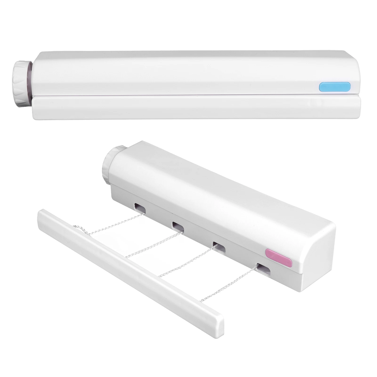 Tendedero retráctil con 4/5 líneas, secadora de ropa montada en la pared, tendedero Invisible para baño, colgador de secado que ahorra espacio