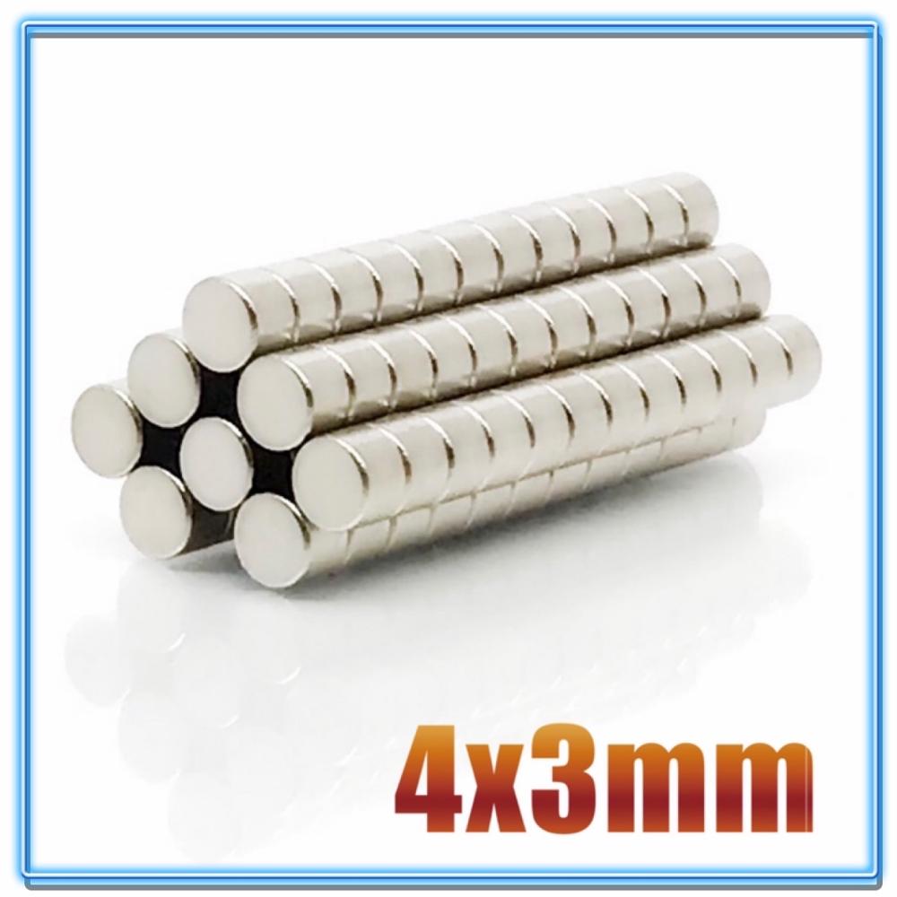 100~500Pcs Mini Small N35 Round Magnet 4x1 4x1.5 4x2 4x3 4x10 Neodymium Magnet Permanent NdFeB Super Strong Powerful Magnets 4*2