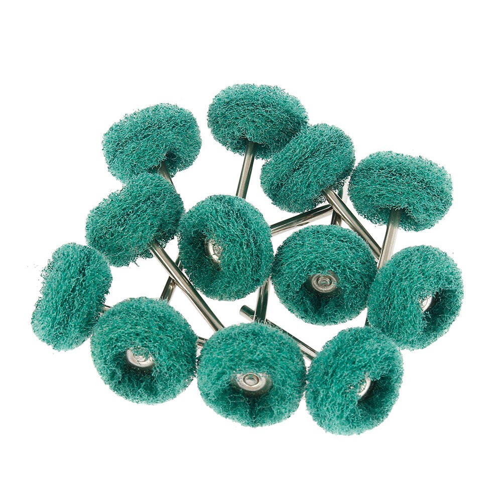 50pcs1 inch Abrasive Wheel Buffing Polishing Wheel Set Scouring Pad 25mm Sanding Head Polishing Brush for Dremel Tool: 180