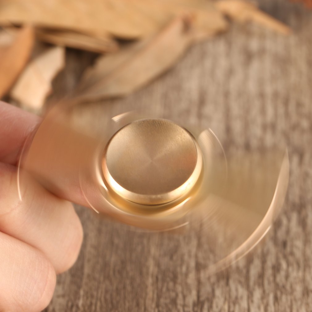 Vinger Spinner Hand Spinner Speelgoed Snelle Lager Edc Focus Speelgoed Voor Doden Tijd Verlicht Stress Angst Ontspannen Messing Zwaluw Staart