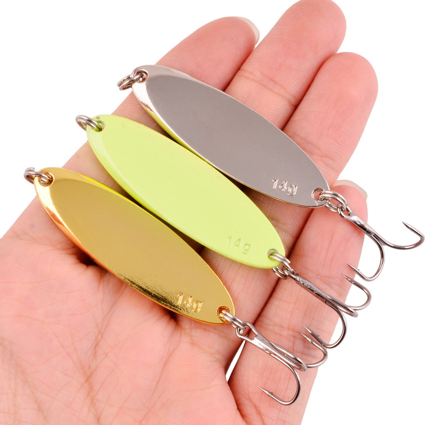 12 pçs 1.5g-60g metal afundando iscas de pesca colher jigging isca artificial duro truta baixo mar isca de pesca de água salgada