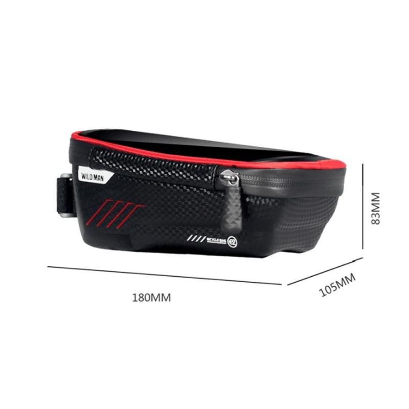 Sacos de bicicleta equitação da bicicleta frente jaqueta tubo quadro pacote mountain bike à prova dwaterproof água capa do telefone móvel