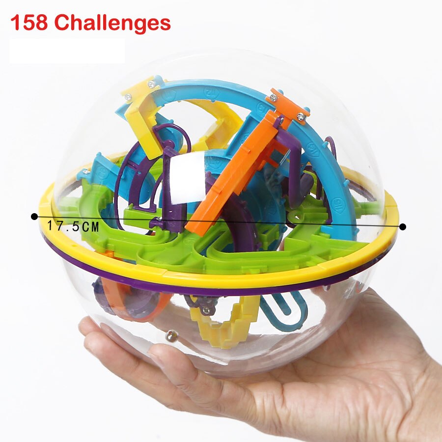 3D Di Puzzle Magico Labirinto Perplexus Interattivo Gioco del Labirinto, 99-299 Sfide IQ Balance giocattoli Educativi per Bambini e Adulti: 158 Challenges