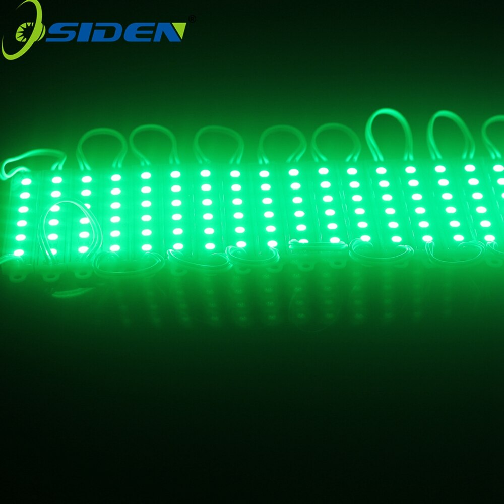 OSIDEN 5050 6LEDs LED Modules White/Warm white/Red/Green/Blue Waterproof IP65 DC12V By DHL