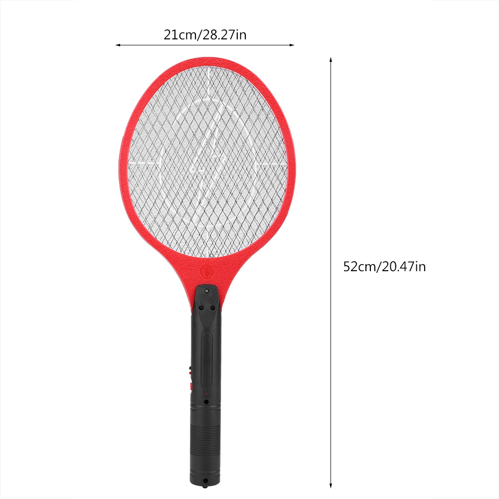 Mosquito elétrico Swatter, Sem fio recarregável Fly Swatter, Bug Racket, Insetos assassino: Vermelho