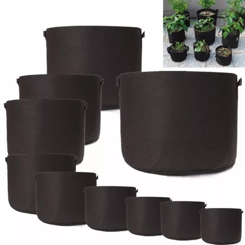 Heavy Duty 5 30 Gallonen Garten Pflanzen Tasche Gemüse Wachsenden Taschen Kartoffel Tomaten Pflanzer Taschen Stoff Garten Töpfe mit Griffe: 40 Gallon