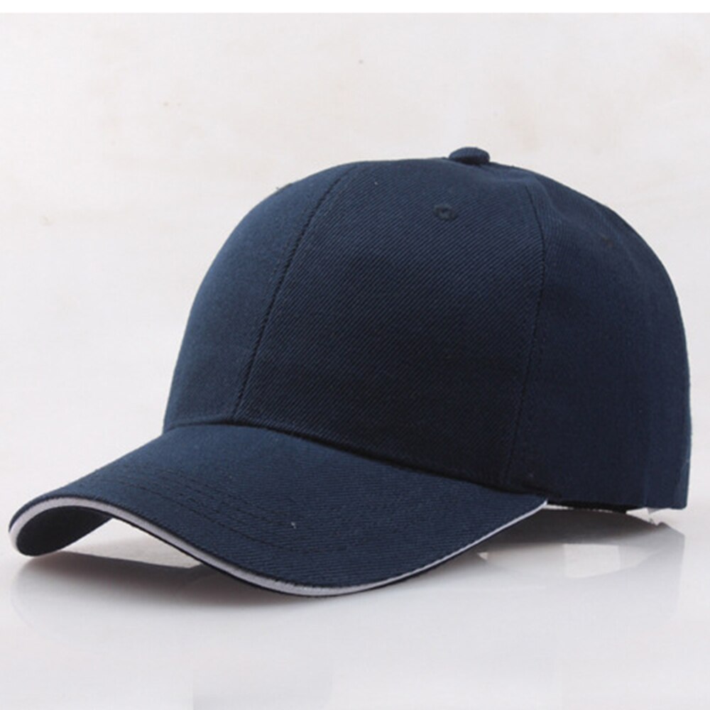 Gorras de béisbol de algodón para hombre y mujer, gorras de béisbol unisex de Color puro, ligeras, deportivas combinables con todo, unisex: Navy