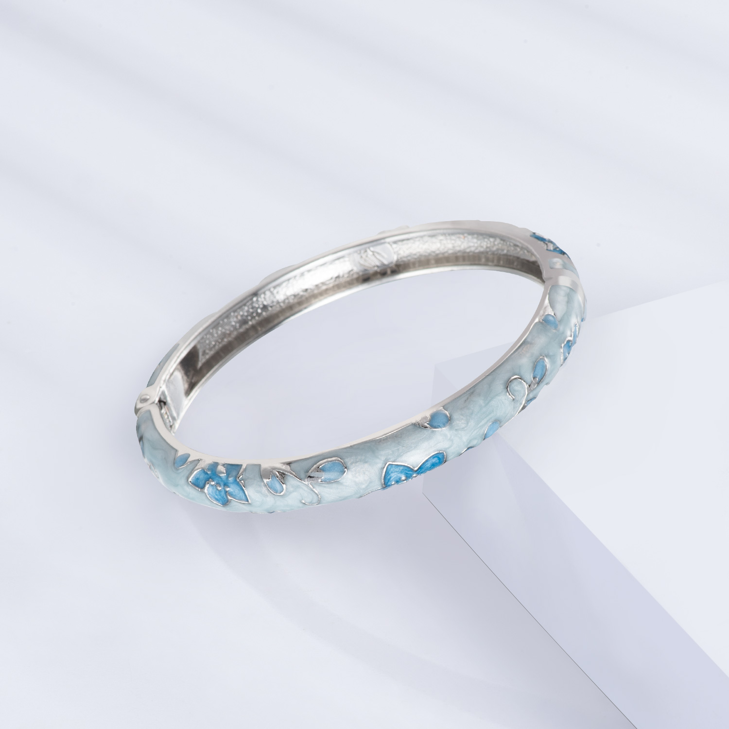 Bracelet en émail pour femme, bracelet à la main, bracelet hawaïen Everisonne, bijoux africains, Inde, Dubaï, de fête des mères: PLAQUÉ ARGENT