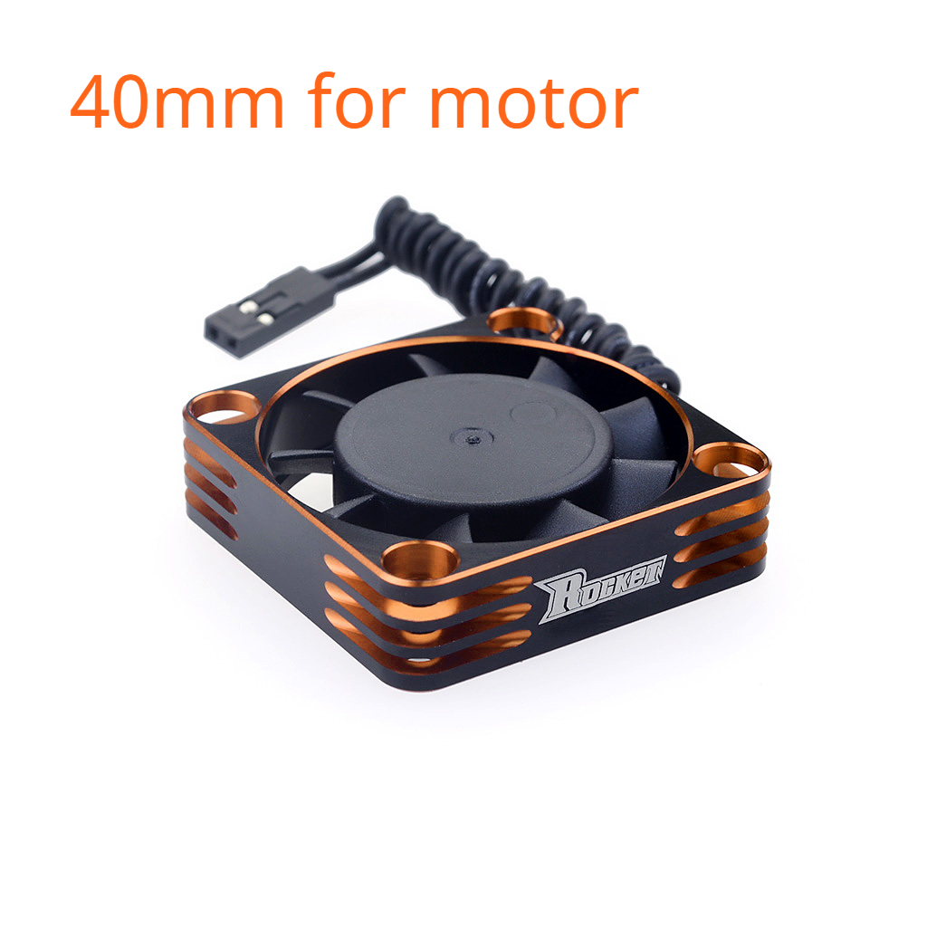 SURPASS Rocket Metal Cooling Fan Motor 25mm 30mm 35mm 40mm 50mm Aluminum Cool Fan Heat Sink Fan Cover for 3650 540 RC Motor ESC: Clear