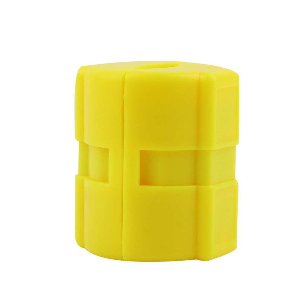 1 pair Universal ABS Magnetic Gas Fuel Power Saver Special for Car Vehicle Reduce Emission Yellow Case XP-2