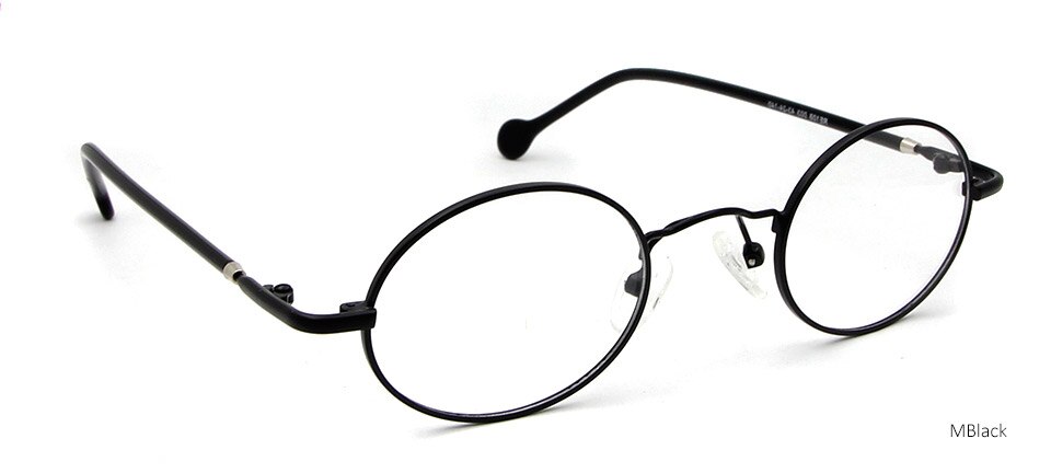 Retro små runda glasögon män vintage metall dam & #39 ;s glasögonbågar klassiska ovala l glasögonbågar för kvinna street style: Rund glas svart