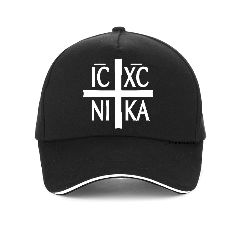 Ic xc nika ortodokse symbol print baseball cap sjove mænd hip hop cap sommer justerbare mænd kvinder snapback hat gorras hombre