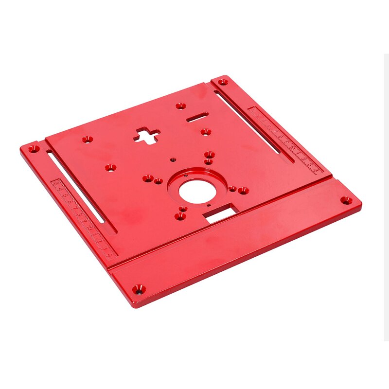 Aluminum Router Table Insert Plate Woodworking Jigsaw Flip Board Trimming Machine Slotting For Electric Jig Saw