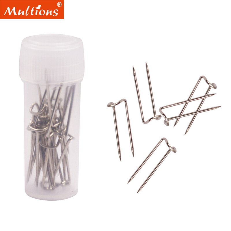 100/20 piezas alfileres de acero inoxidable, alfiler en U plateado para exhibición de joyería, apliques de colcha, alfileres de costura, aguja de coser, accesorios de costura