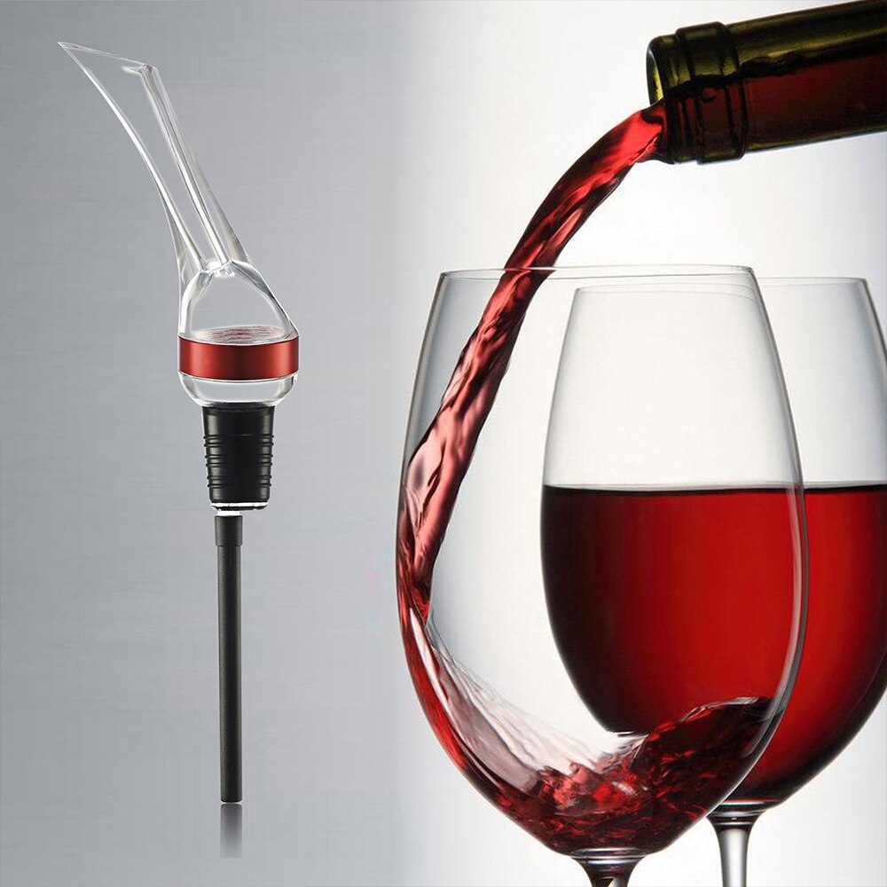 Rode Wijn Decanter Beluchten Schenker Tuit Wijn Beluchter Quick Beluchten Gieten Tool Pomp Draagbare Filter Bar Keuken Gadget